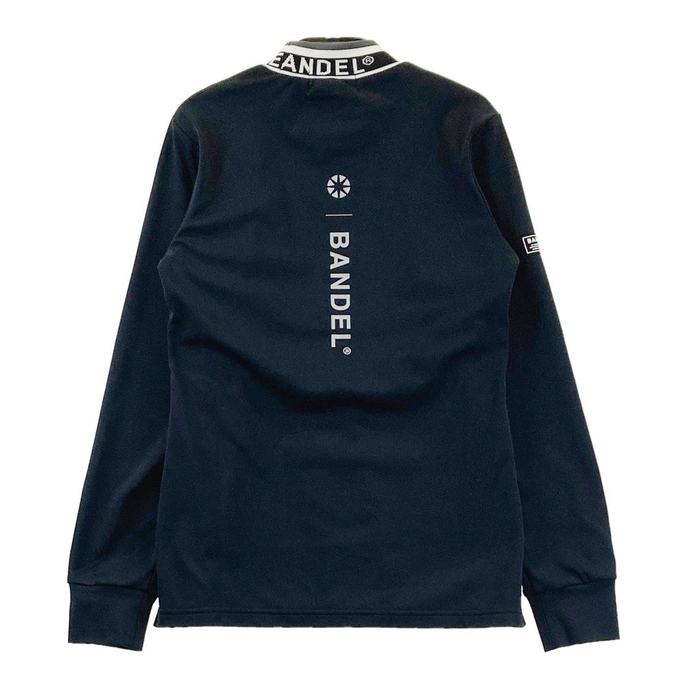 サイズ：XS BANDEL バンデル モックネック 長袖Tシャツ ブラック系