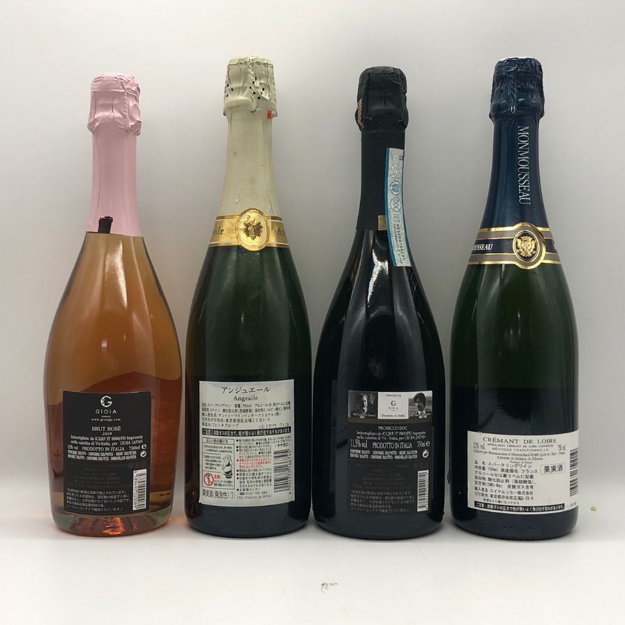 スパークリングワイン 4本セット 12% 750ml 未開栓 - メルカリ