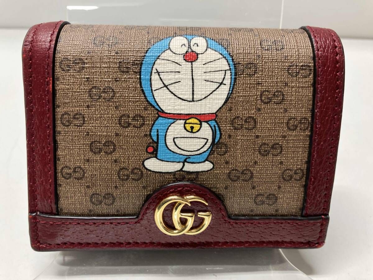 GUCCI マイクログッチ 647788 0416 二つ折り財布 ドラエモンコラボ Fujiko-Pro