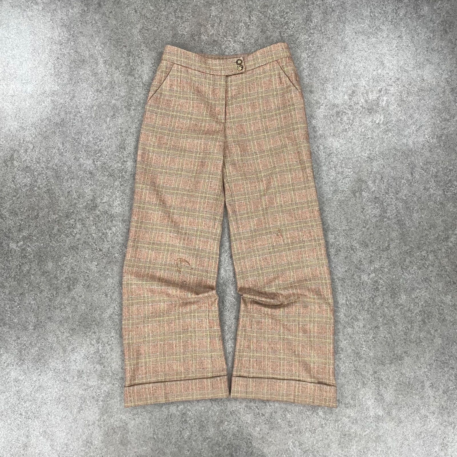 イタリア製 ETRO Milano Slacks エトロ スラックス ワイド 裾ダブル