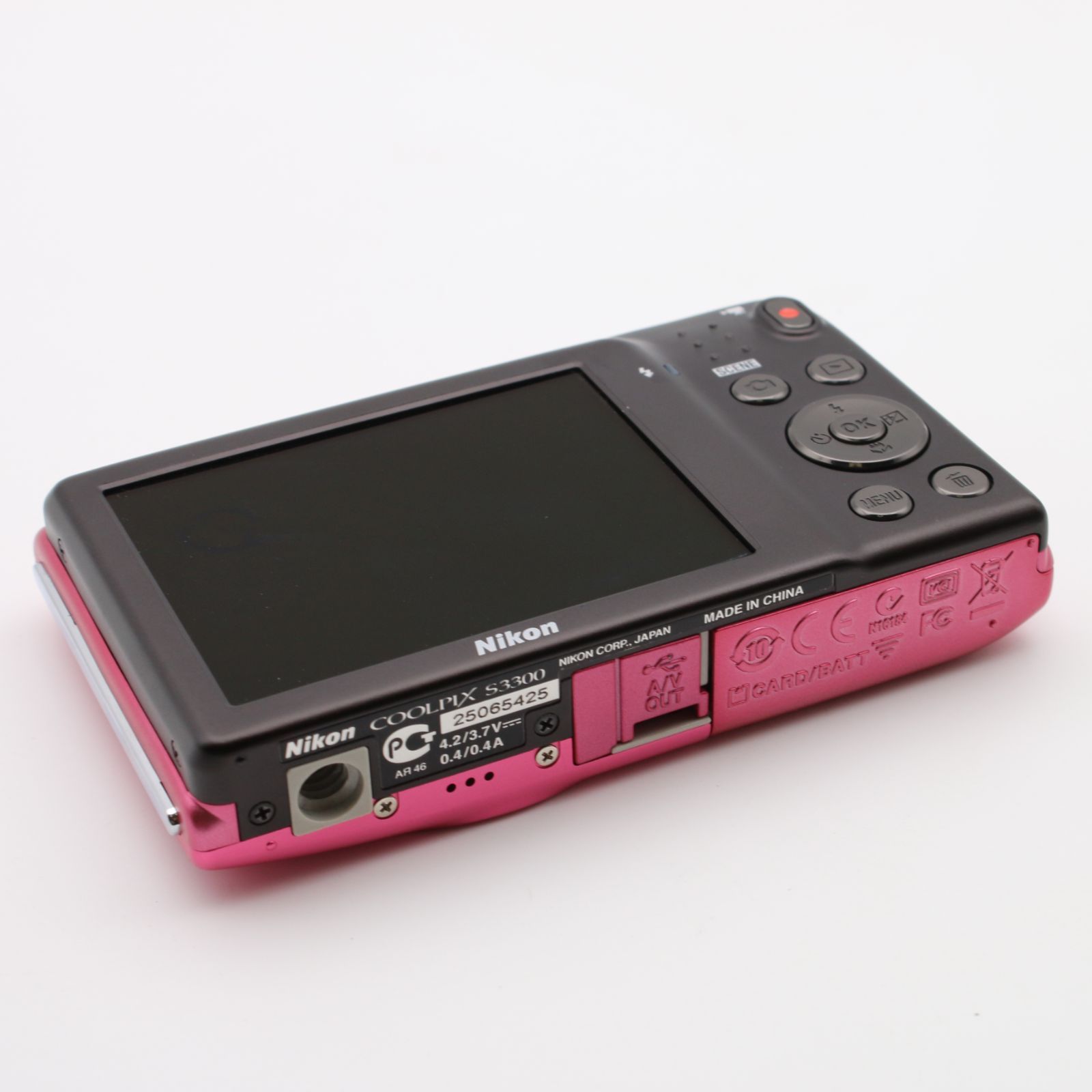 極上品】 Nikon COOLPIX S3300 ピンク デジタルカメラ #096VV0749