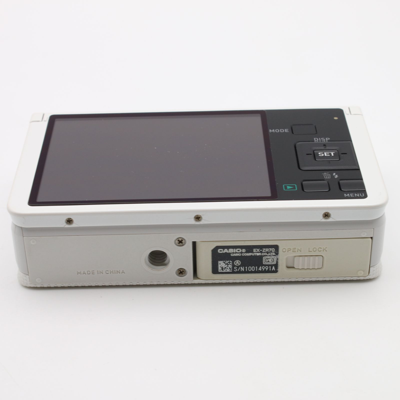極上品】 CASIO EXILIM EX-ZR70 ホワイト デジタルカメラ #096VV06194