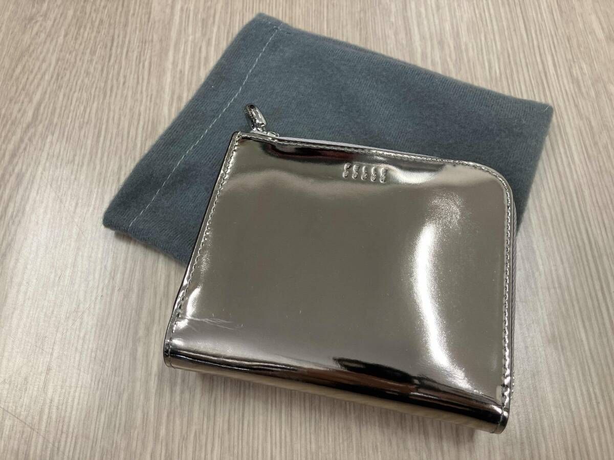 服飾雜貨個品 PELLE BORSA 二つ折り財布 sleek 5840（シワあり）