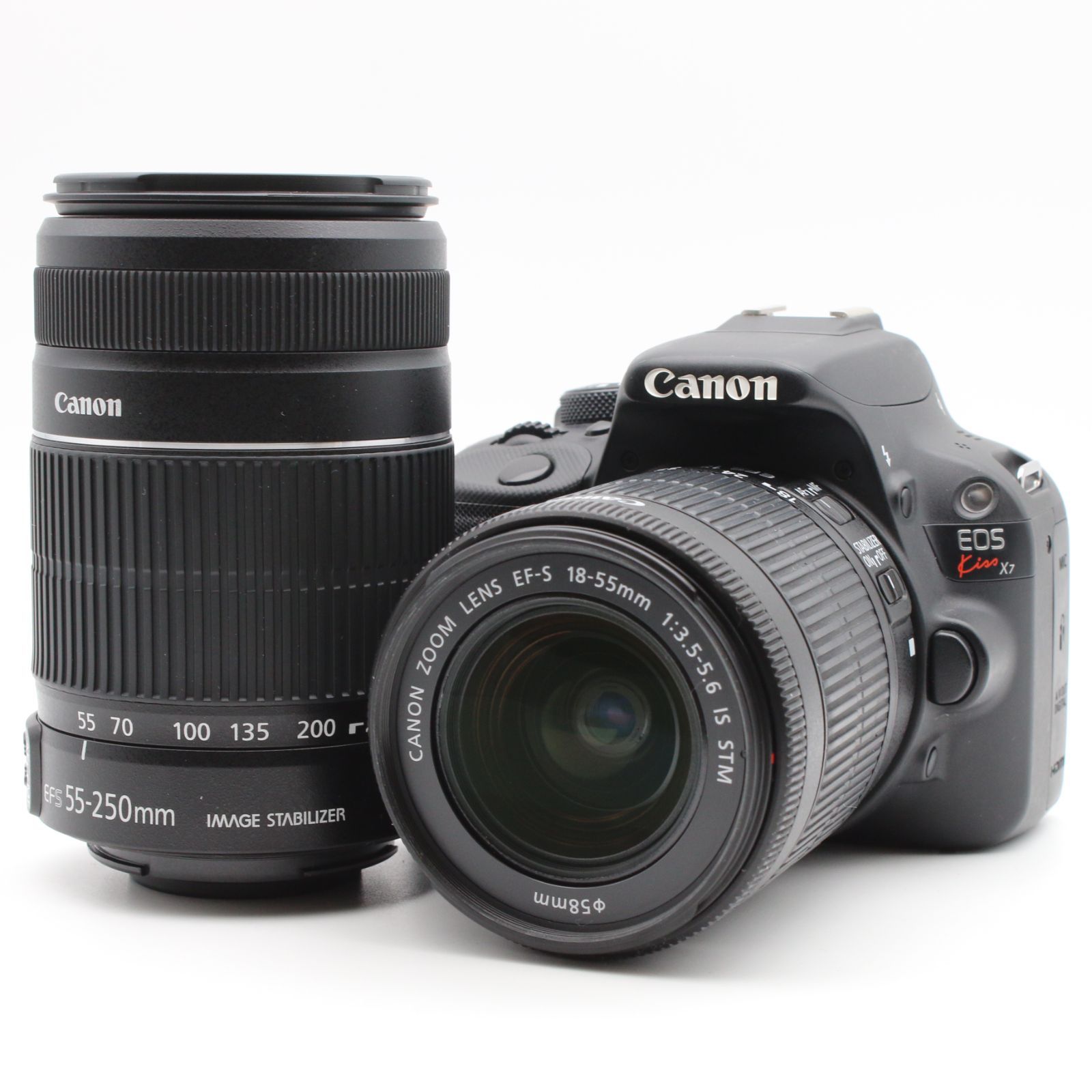 極上品】 Canon EOS Kiss X7 ダブルズームキット EF-S 18-55mm F3.5