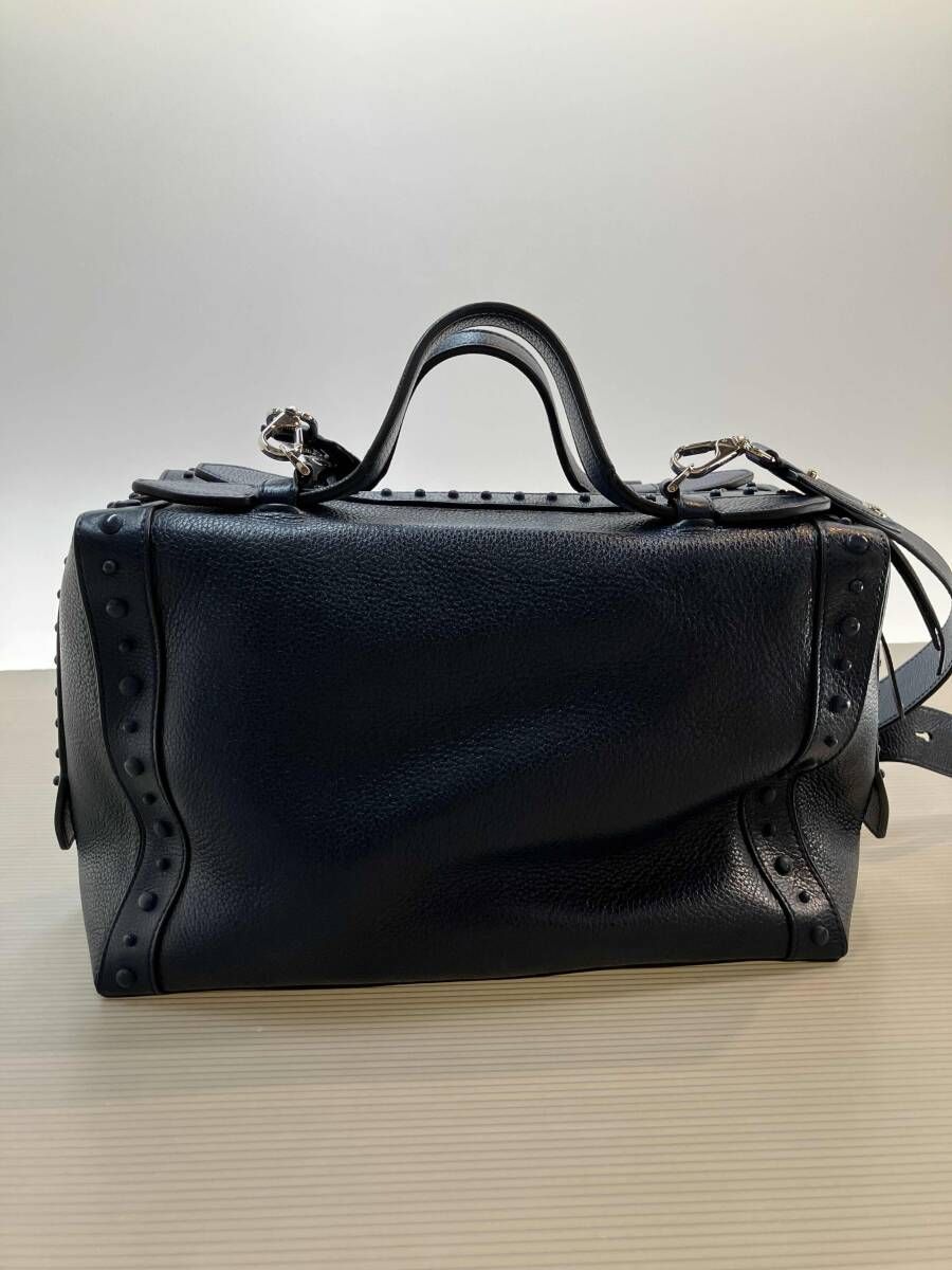 ☆ TOD'S トッズ ショルダーバッグ ゴンミーニバッグ ネイビー 通年
