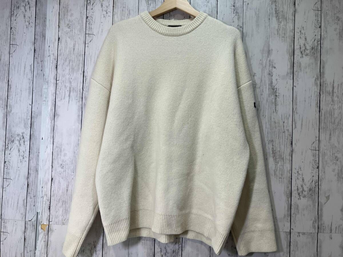 BALENCIAGA バレンシアガ クルーネックニット 764454 クリーム S