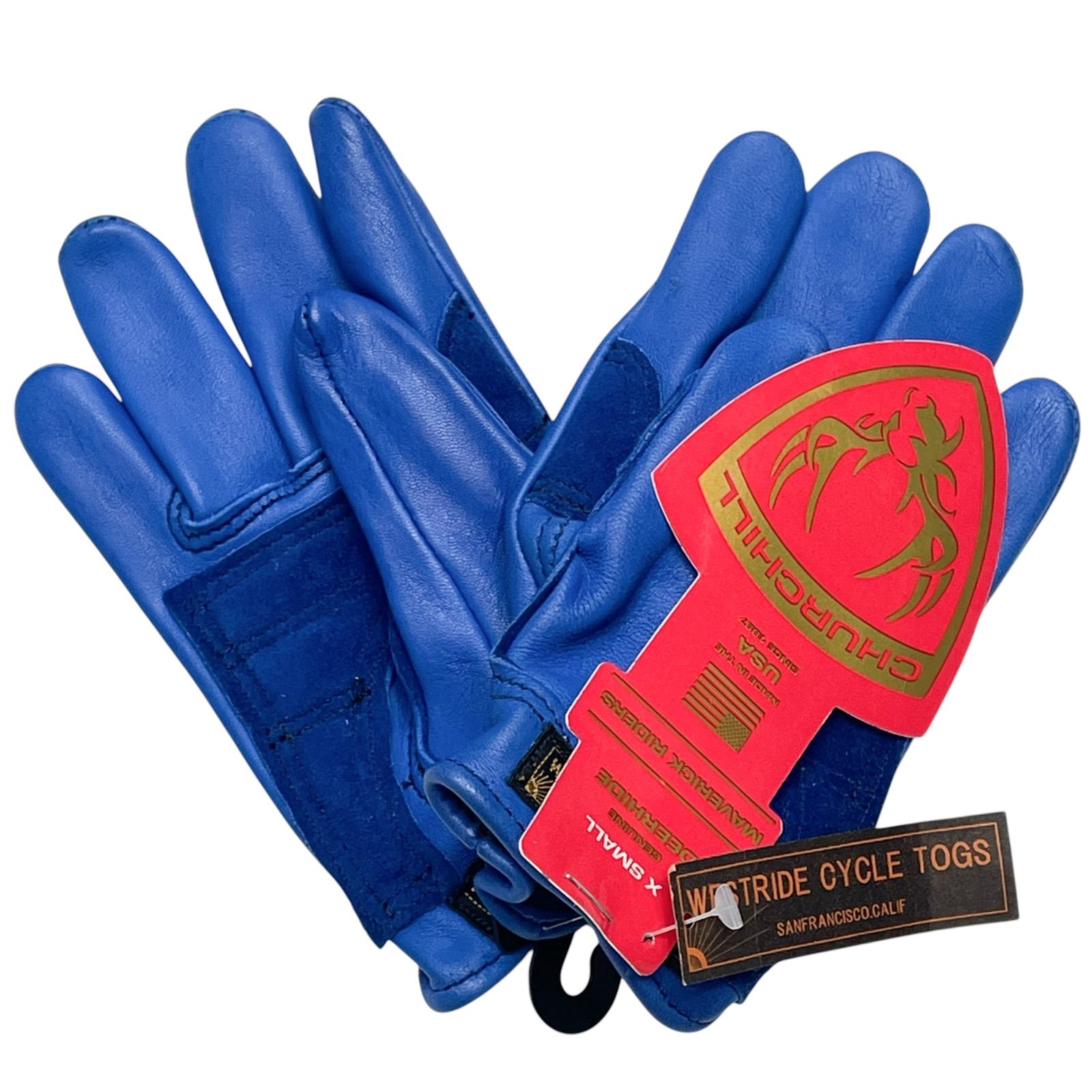 未使用品 青 XS CHURCHILL GLOVE 別注 WESTRIDE CLASSIC SHORT GLOVE