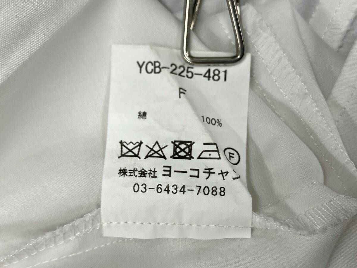 YOKO CHAN ヨーコ チャン 半袖ブラウス YCB-225-481 前身頃ロゴあり