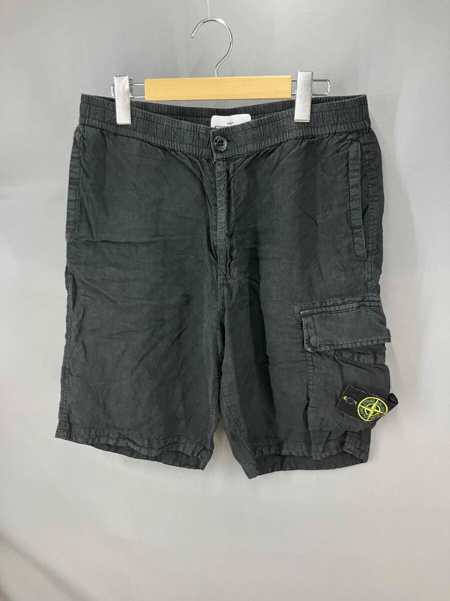 ☆ STONE ISLAND ストーンアイランド ハーフカーゴパンツ リネン