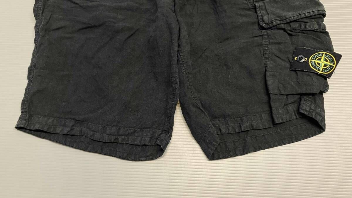 ☆ STONE ISLAND ストーンアイランド ハーフカーゴパンツ リネン