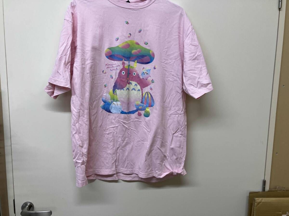 HARAJUKU COLLECTIVE/半袖Tシャツ/OTORO ピンク　シミあり