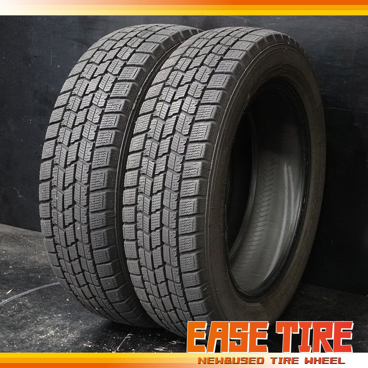 スタッドレス 2本セット GOODYEAR ICENAVI 7 155/65R14 2023年製 8.5分山以上 ワゴンR タント スペーシア等