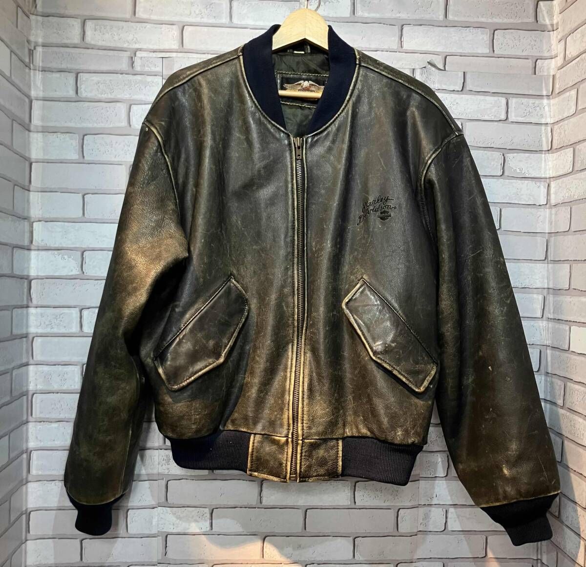 HARLEY DAVIDSON ハーレーダビッドソン シングルライダース 90s シングル HD-92-042 ワッペン Mサイズ アメリカンカジュアル