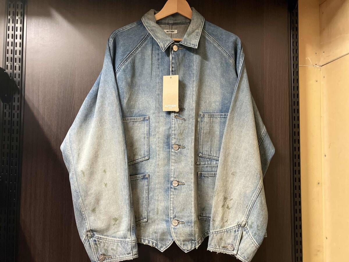 AUTHEN オーセンVINTAGE DENIM ENGINEER JACKET ヴィンテージ デニム エンジニア ジャケット　aut-094-002 サイズL カラーライトブルー