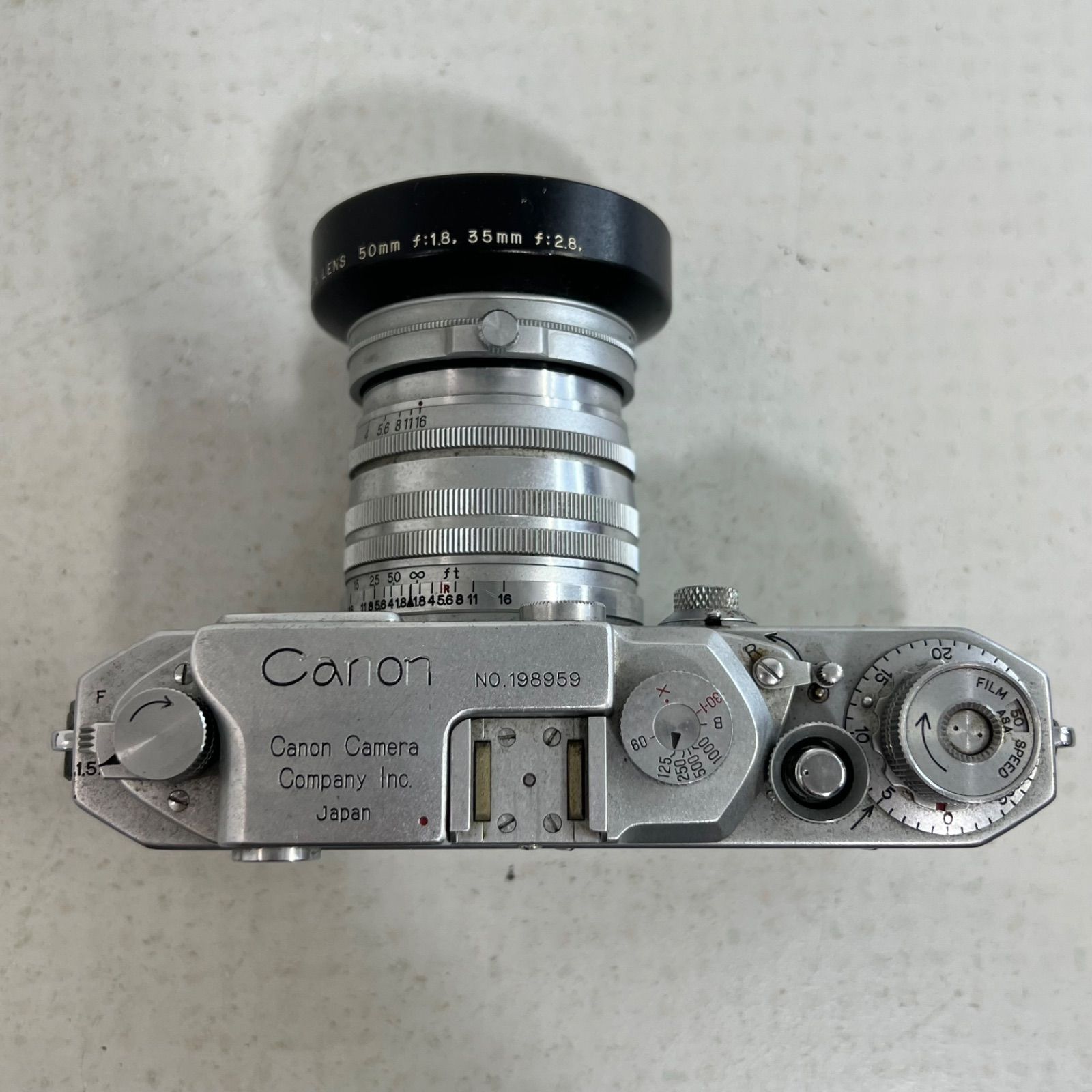 動作未確認】Canon レンジファインダーカメラ 50mm f/1.8 年代物