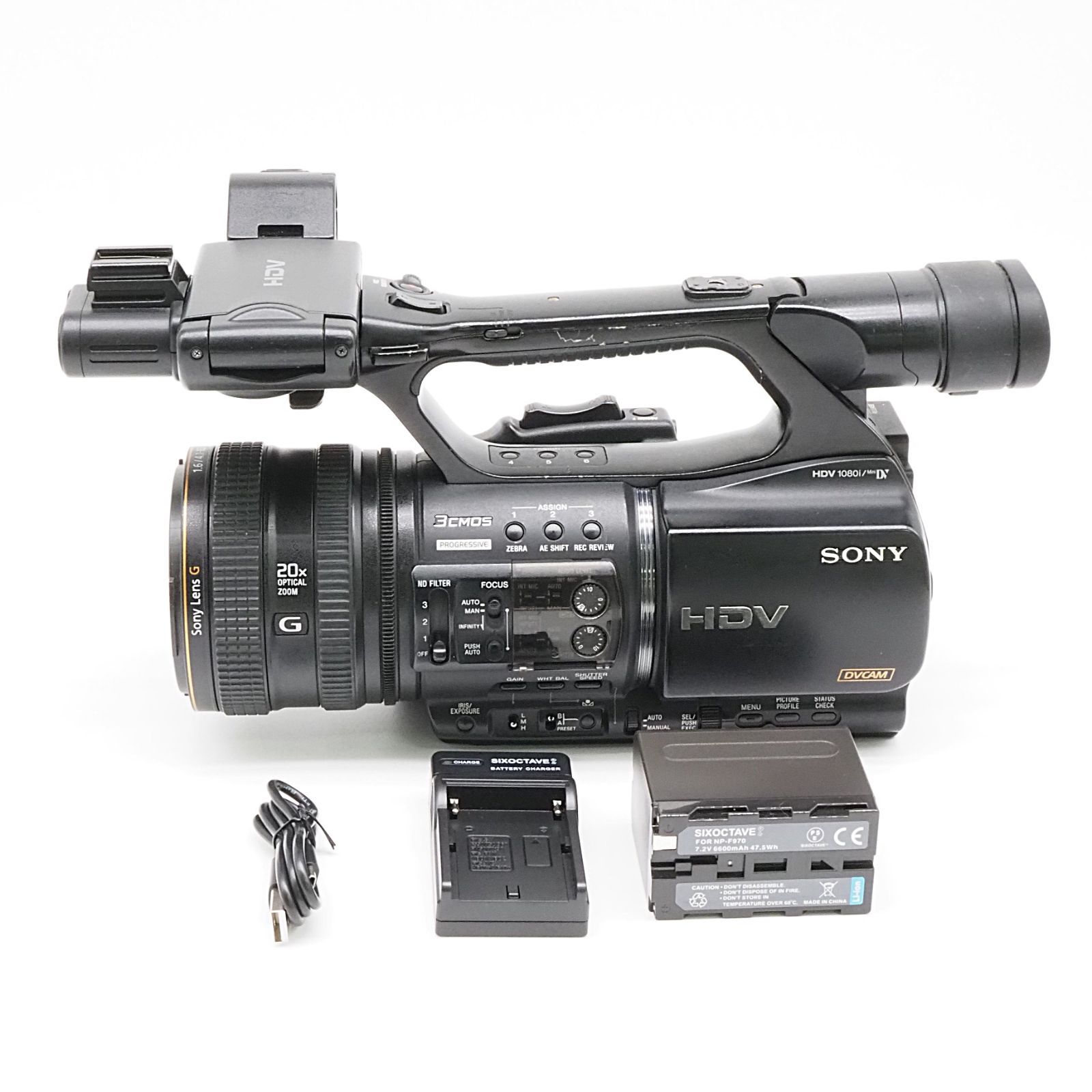SONY HVR-Z5J HDV 業務用 ビデオカメラ 光学20倍 動作確認済 ソニー #S031018