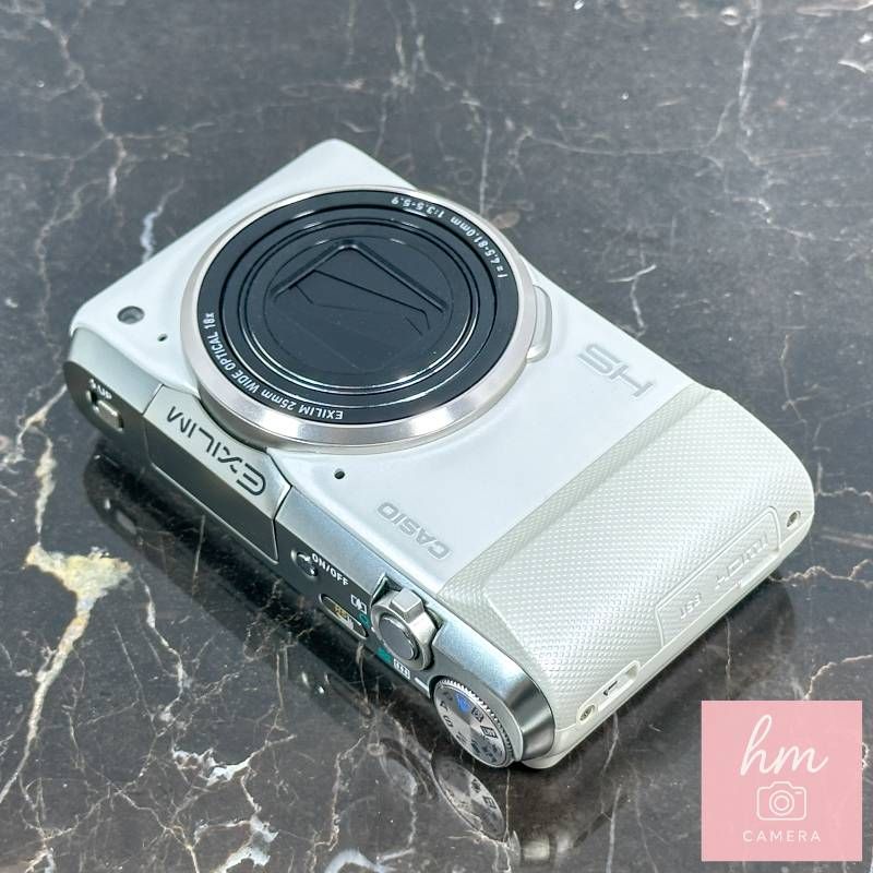 【動作品・転送特典無料有】CASIO EXILIM EX-ZR800 WHITE 美品】CASIO HIGH SPEED EXILIM EX-ZR800 ホワイト 1610万画素 光学18