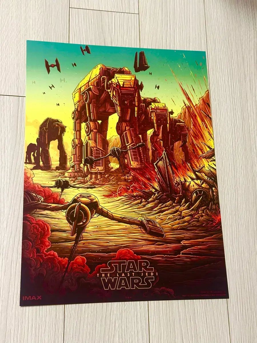 2017年 超レア限定モデル 映画 ダン・マーカム スター・ウォーズ / フォースの覚醒 IMAX ポスター
