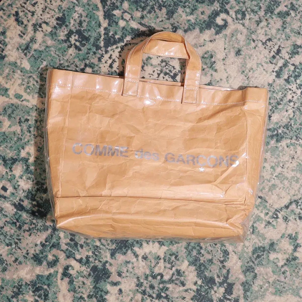 COMME des GARCONS 꼼데가르송 PVC クラフト トートバッグ