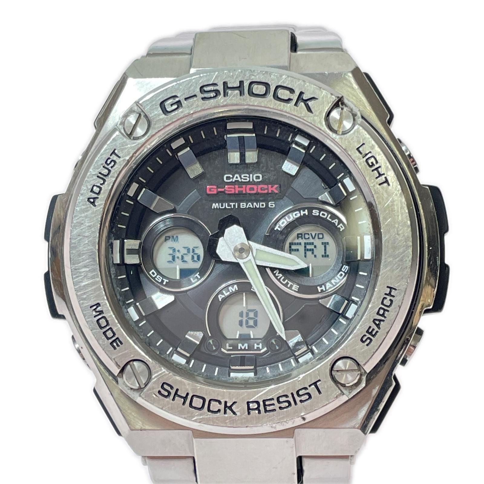 CASIO カシオ G-SHOCK ジーショック G-STEEL 電波ソーラー メンズ 腕時計 シルバー GST-W310D