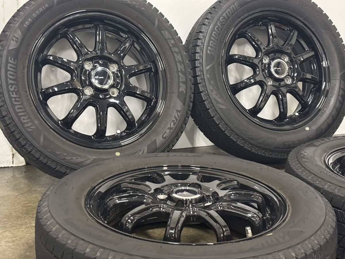 美品 バリ溝】AZ-Sports RC10 14in 4.5J +45 PCD100 ブリヂストン
