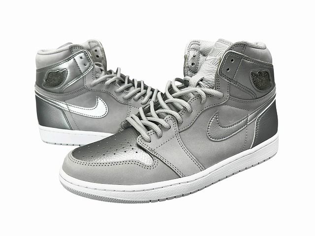 ナイキ NIKE AIR JORDAN 1 HIGH OG CO.JP エアジョーダン1 レトロ ハイ DC1788-029 27.5 シルバー グレー ブランド古着ベクトル 中古▲■260712