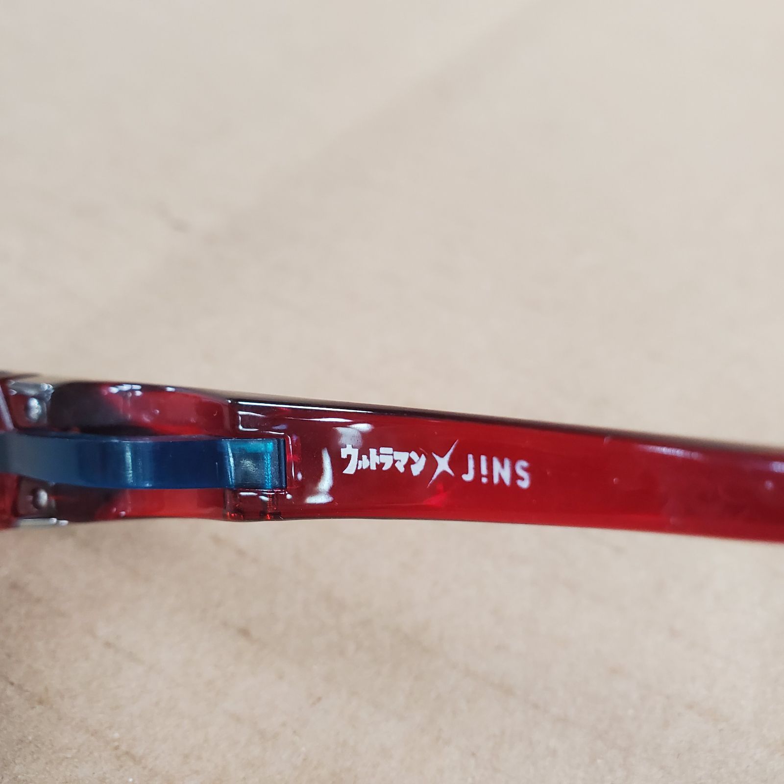 JINS ウルトラマン ウルトラマンセブン レッド コラボ メガネ 赤色 度