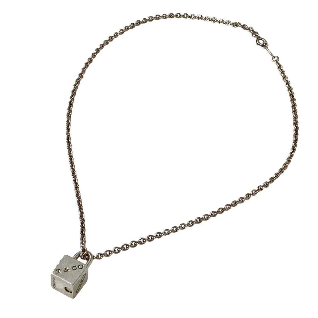 TIFFANY&Co./ティファニー/希少/キューブボックス/1837/ネックレス/Sv925/メンズ/レディース/RS2098 TIFFANY&Co./ティファニー/希少/キューブボックス/1837/ネックレス/Sv925/メンズ/レディース/RS2098