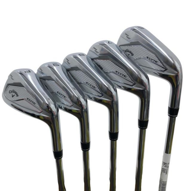 【中古】 キャロウェイ ELYTE MAX FAST 5S アイアンセット IR NS PRO ZELOS 7 (フレックスS) メンズ 男性用 右利き 右用 Cランク ゴルフクラブ