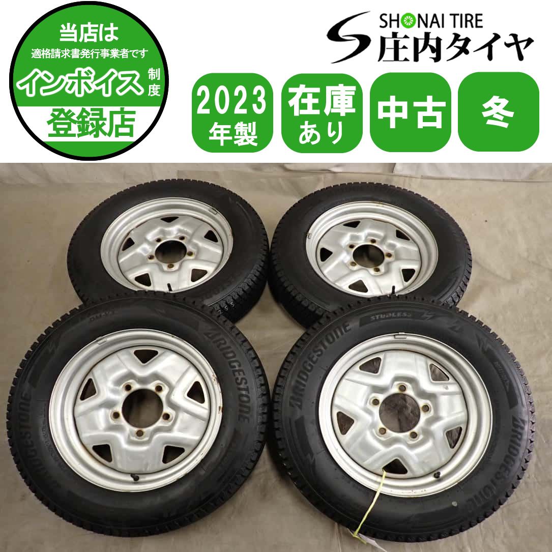 冬4本SET 会社宛 送料無料 175/80R16×5J 91Q ブリヂストン ブリザック DM-V3 2023年製 スズキ純正 スチール ジムニー 店頭交換OK NO,I7255
