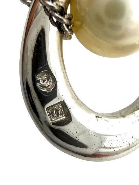 タサキ TASAKI オープンハート パール 6.9mm ネックレス シルバー 約