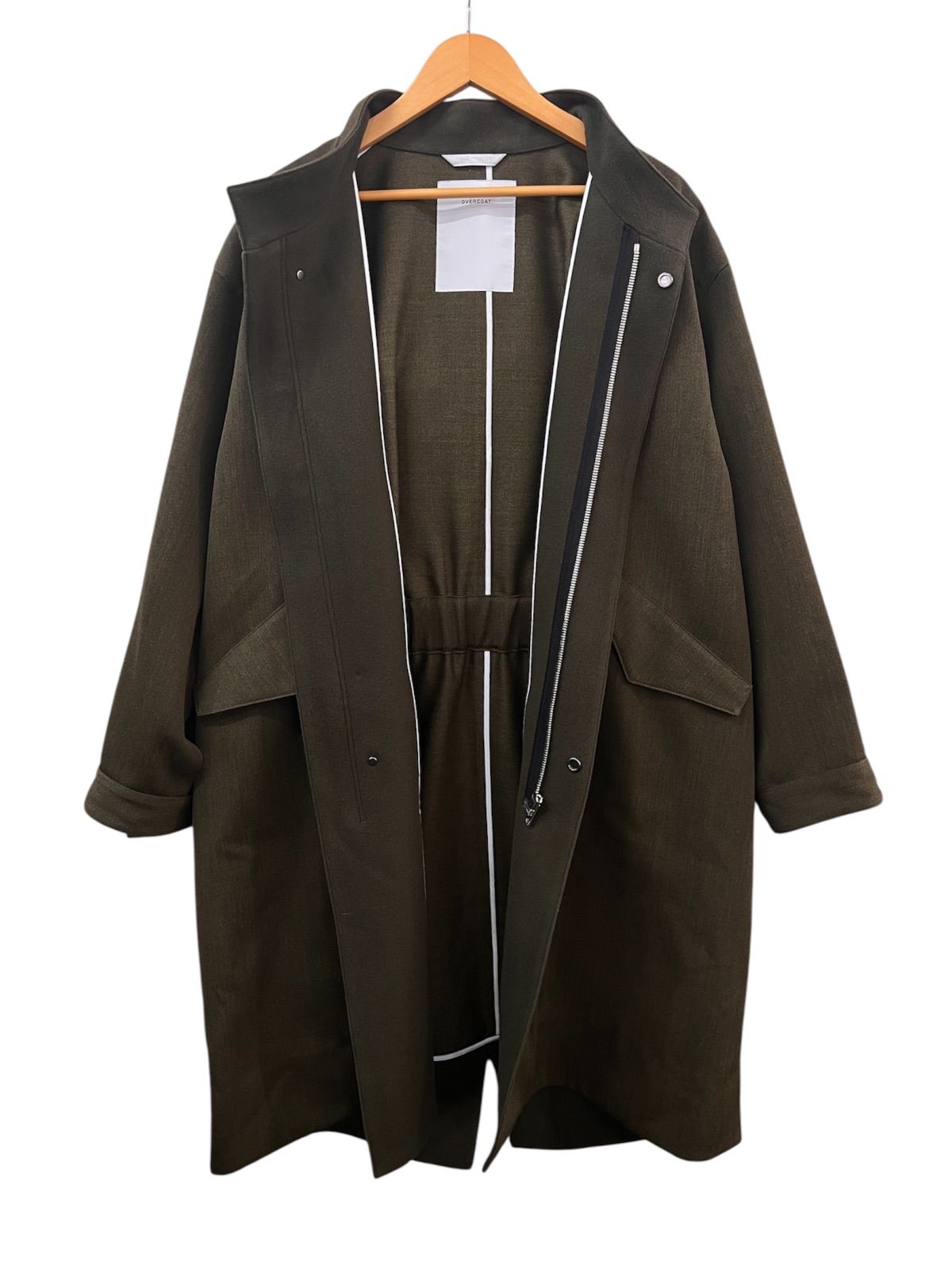OVERCOAT オーバーコート Wool Serge Mods Coat In Khaki - メルカリ