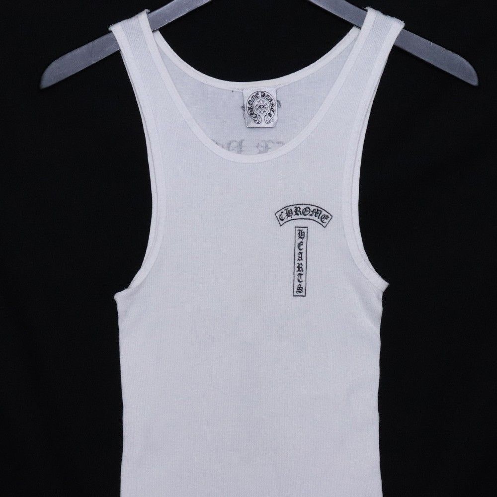 CHROME HEARTS Tバーロゴ ラージクロスプリント タンクトップ Sサイズ