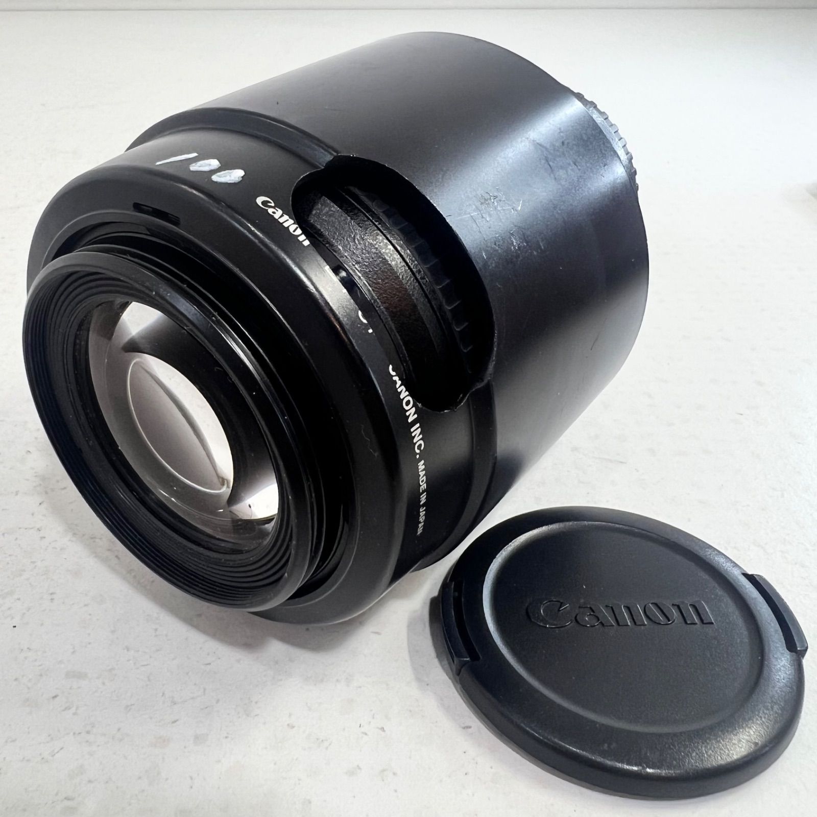 【動作未確認】Canon EF 100mm F2.8 USM マクロ レンズ キャノン カメラ フード付き