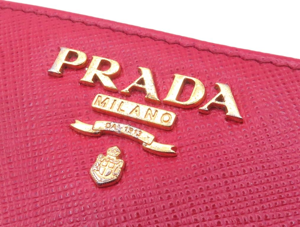 PRADA プラダ L字ファスナー サフィアーノ【205】 二つ折り財布 レザー