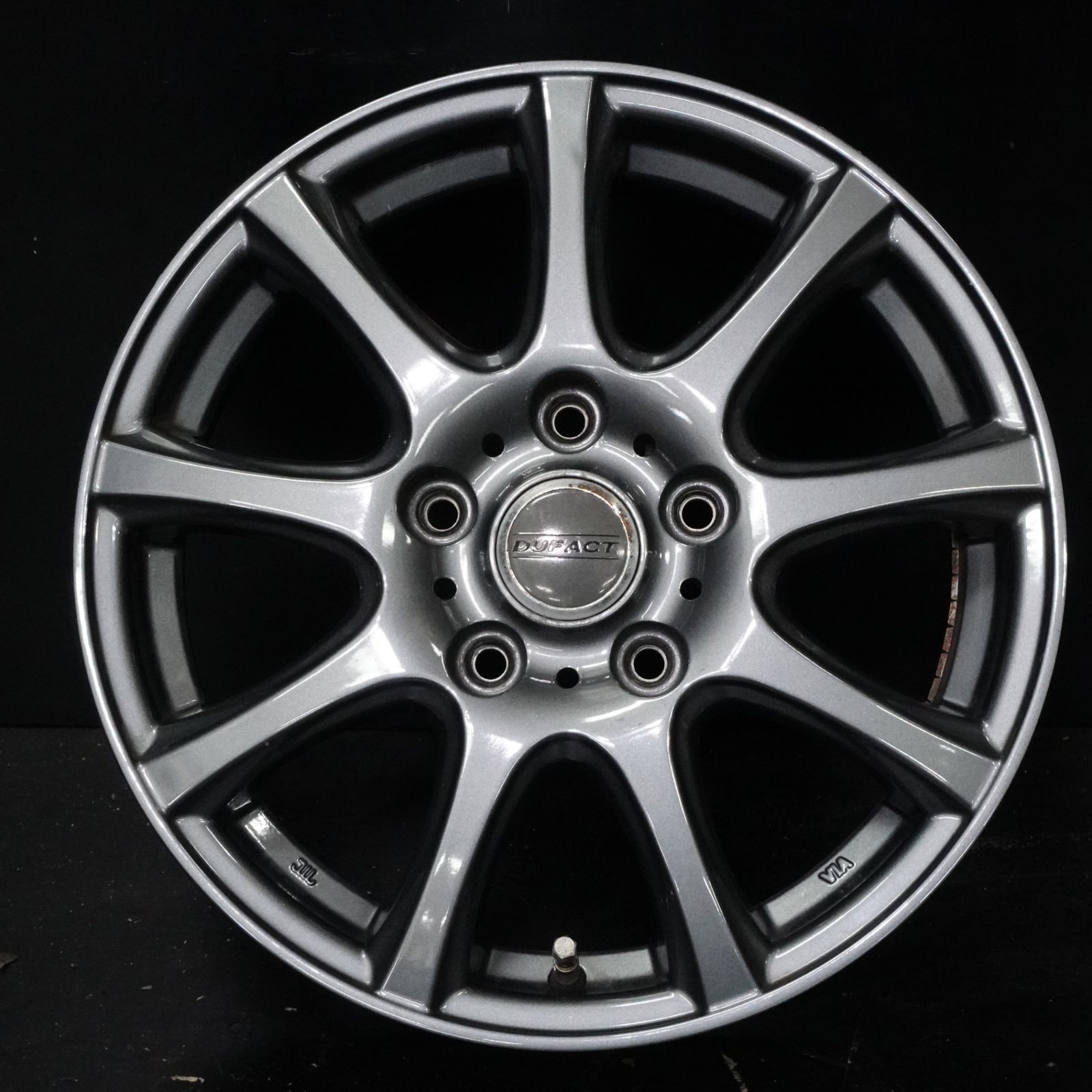 中古ホイール ダンロップ DUFACT 15インチ 6J +53 114.3 5H 4本 80系 