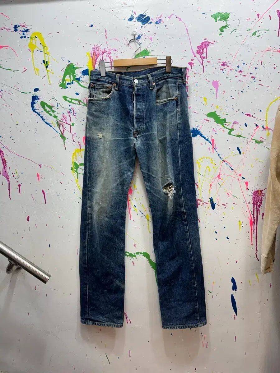 00年代 リーバイス 501 デニム パンツ W33 L34 made in Korea