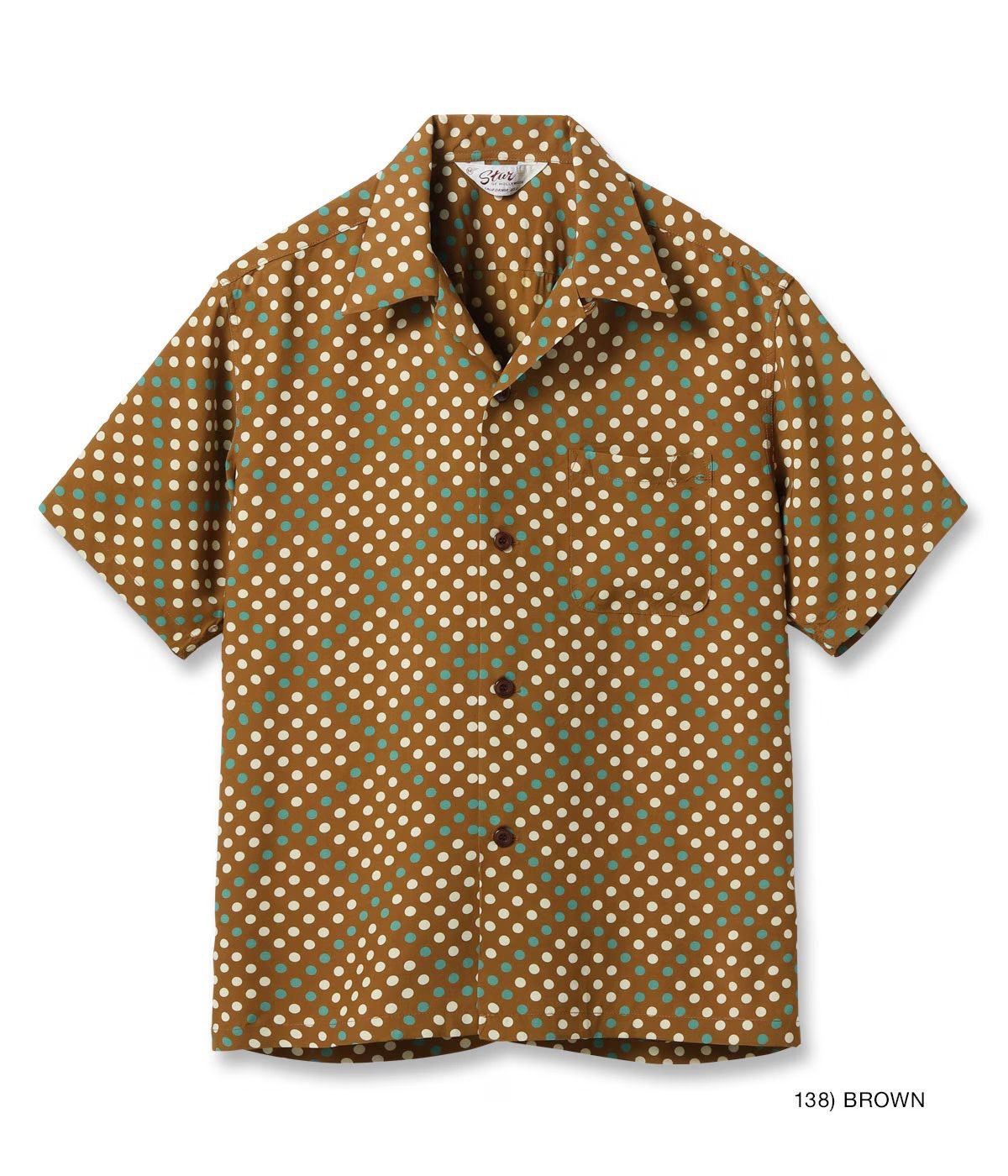 Lot No. SH39710 / HIGH DENSITY RAYON OPEN SHIRT “POLKA DOT”