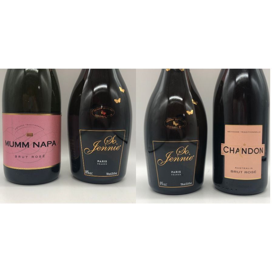 シャンパンロゼ 4本セット 750ml 未開栓 - メルカリ