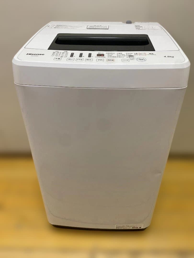 Hisense ハイセンス HW-E4502 全自動洗濯機 4.5kg 2018年製 一人暮らし