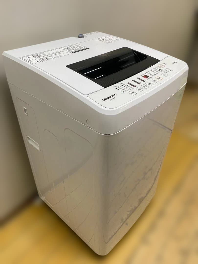 Hisense ハイセンス HW-E4502 全自動洗濯機 4.5kg 2018年製 一人暮らし