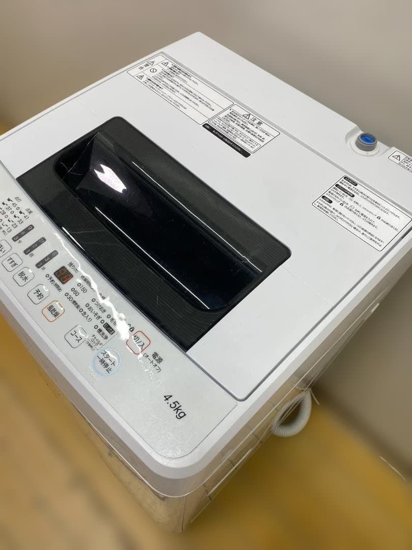 【格安・大阪府無料配送】 Hisense 洗濯機　HW-E4502 R-290 Hisense ハイセンス HW-E4502 全自動洗濯機 4.5kg 2018年製 一人暮らし