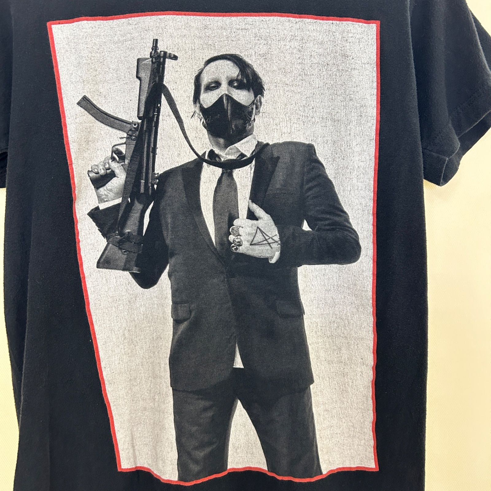 【Marilyn Manson】マリリンマンソン バンドTシャツ Machine Gun 両面 黒 S M 7,227円