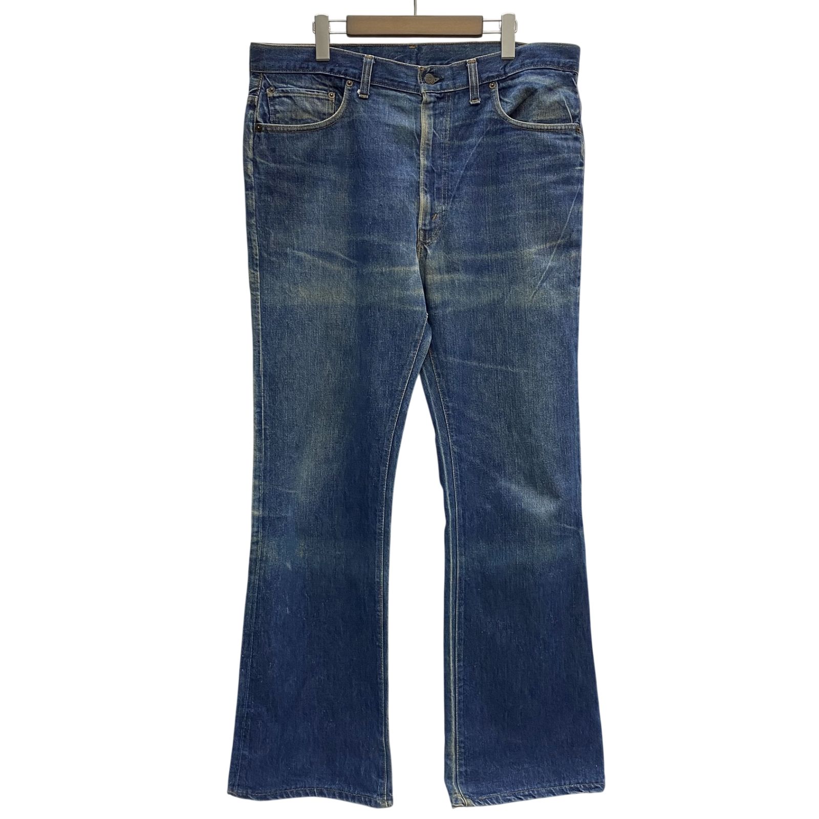 リーバイス Levi's 70's USA製 517-0217 刻印2 濃紺 フレア ブーツカット デニム ブルー W38 L38サイズ 201MB-1576 VB