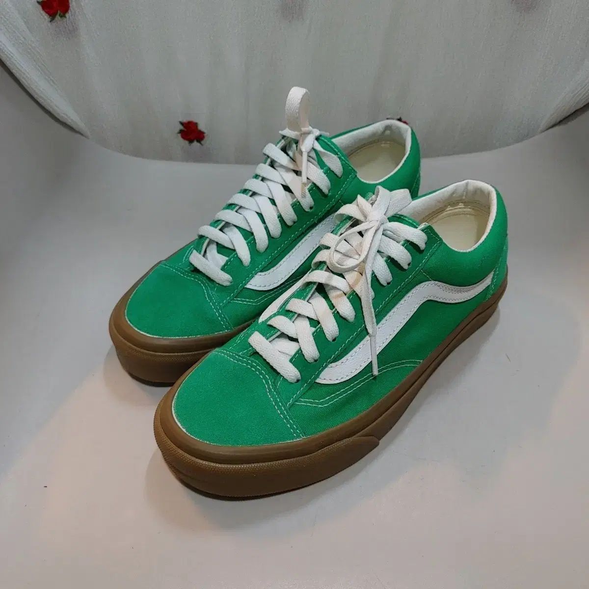 VANS オールドスクール グリーン 250mm - メルカリ