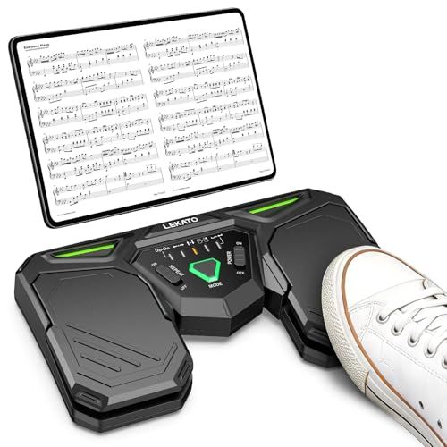 LEKATOページターナー フットスイッチ Bluetooth ワイヤレス 譜めくりペダル 充電式 技適認証済iPad/Android/HarmonyOS/iOS対応★m d3d1f011 6,186円