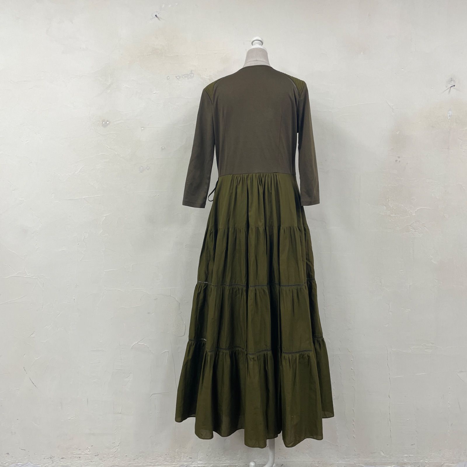 BORDERS at BALCONY ボーダーズアットバルコニー ティアードロング