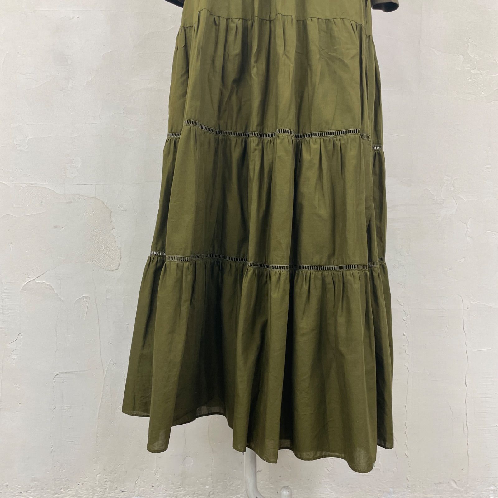 BORDERS at BALCONY ボーダーズアットバルコニー ティアードロング