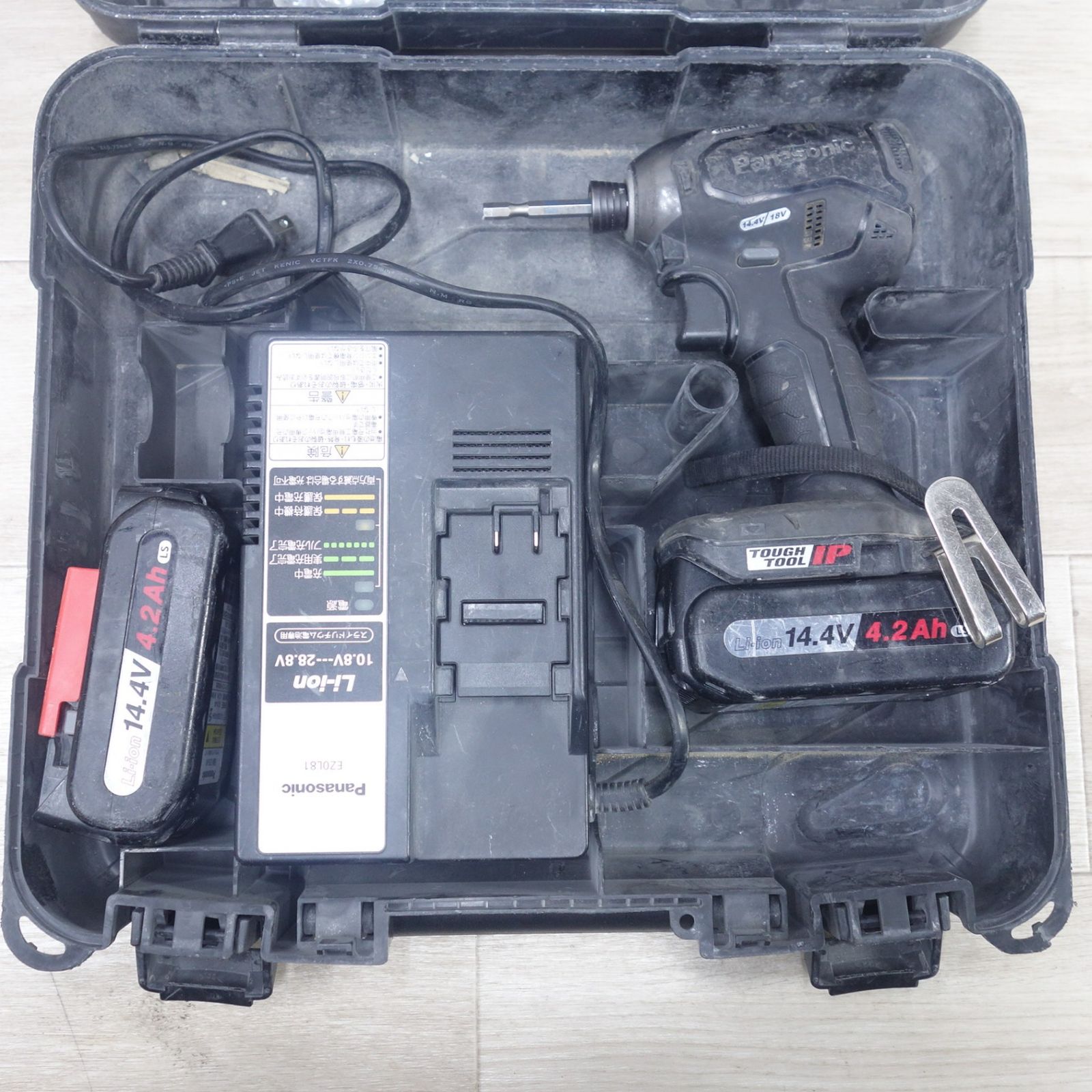 [送料無料] バッテリー2個◆Panasonic 充電 インパクト ドライバー EZ76A1 電動 工具 コードレス パナソニック 14.4V/18V EZ9L45◆ 17,736円