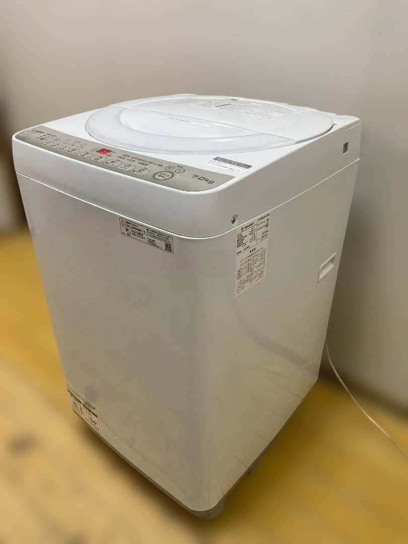 SHARP シャープ ES-T717-C 7.0kg 全自動洗濯機 2024年製 美品 動作確認